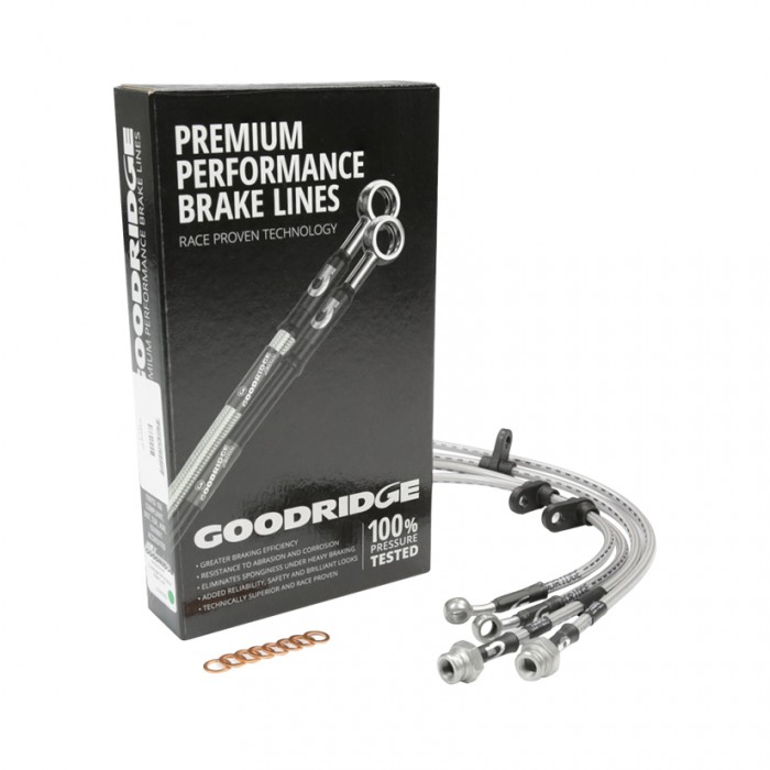 Goodridge Braided Brake Line Hoses Set - Prelude (BB6/BB8/BB9) 97+