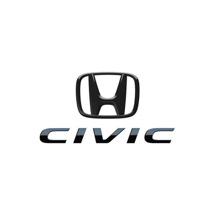 Emblèmes Badges Honda USDM Extérieur Noir Brillant - Civic 2.0L e:HEV FL4 2022+