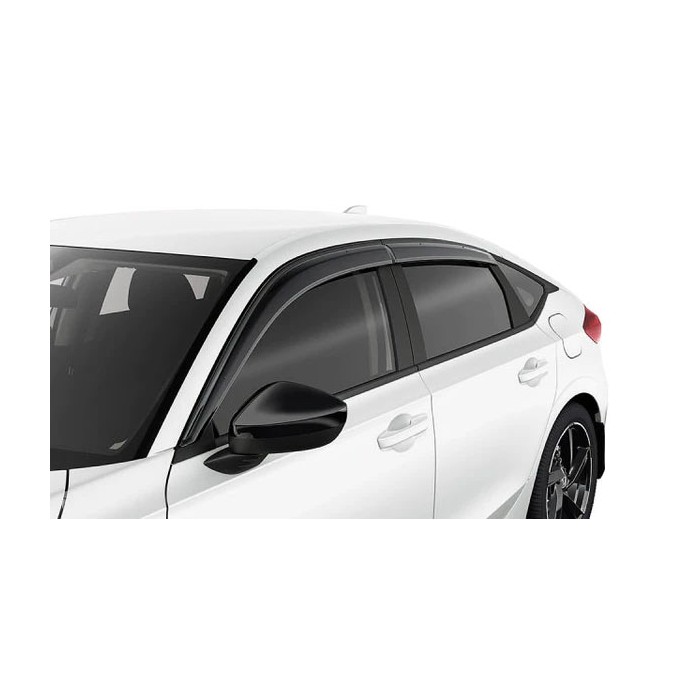 Genuine Honda Access Window Visors Black Wind Deflectors - Civic Hatchback FL4 FL1 2022+ (Sport)