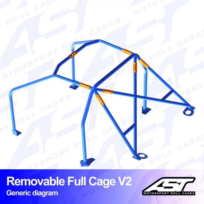 AST Motorpsort 6-Point Trackday Roll Cage V2 - Integra Type R DC2 98-01