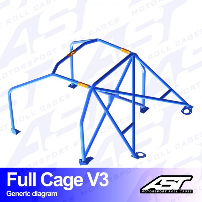 AST Motorpsort 6-Point Trackday Roll Cage V3 - Civic EG / EH