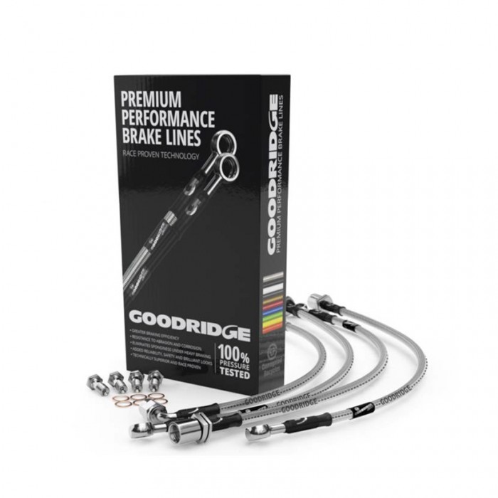 copy of Goodridge Braided Brake Line Hoses Set Stainless Steel Fittings - Toyota Yaris GR 20+