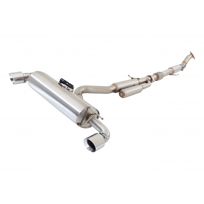 XFORCE 3" (76mm) Stainless Steel Valve Exhaust Cat-Back System - Toyota Yaris GR 20+
