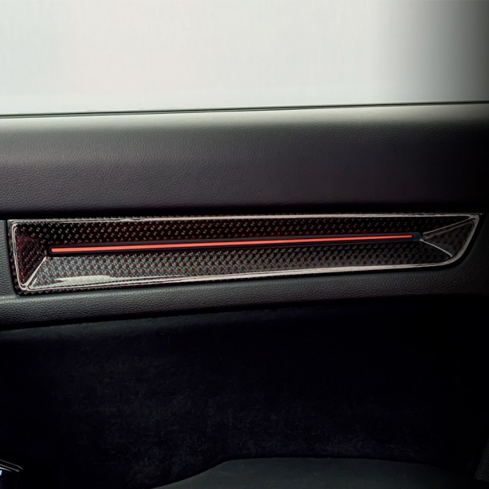 HP-Performances Carbon/Red Fibre Door Panel Trim Front & Rear - Civic Type R FL5 23+
