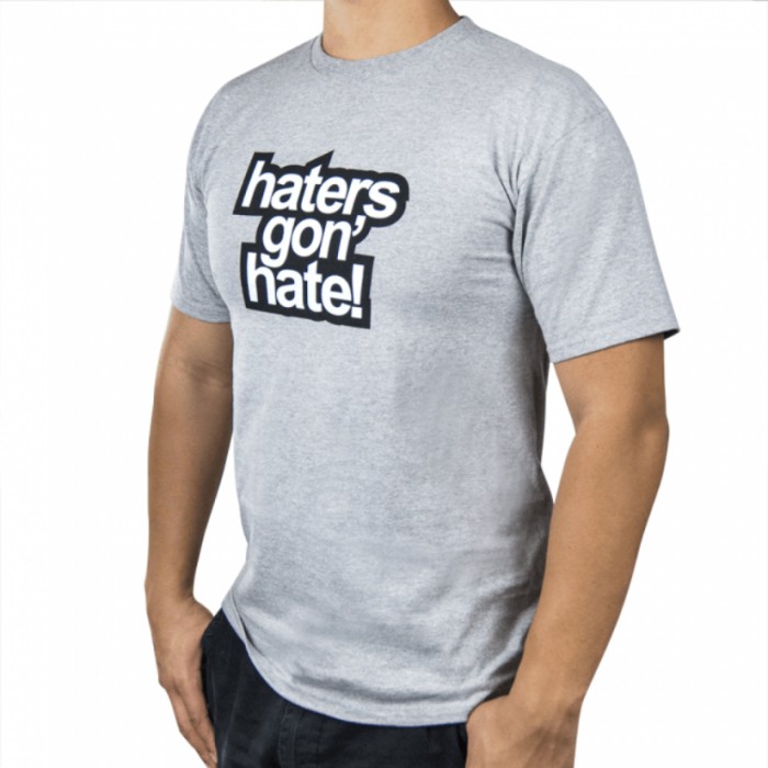 Skunk2 Haters Gon' Hate Men's T-Shirt Grey LG