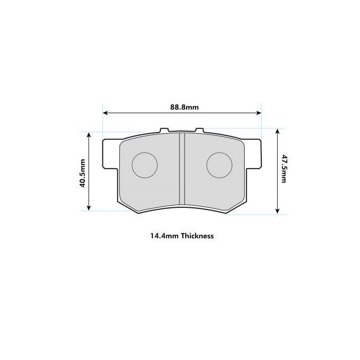 PBS ProTrack Rear Brake Pads - Prelude 5G 2.2L VTEC