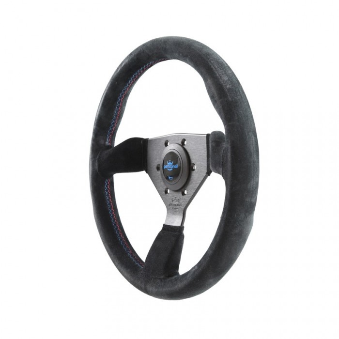 Personal Grinta Bmw Tricolore Suede-Leather Steering Wheel - 330mm