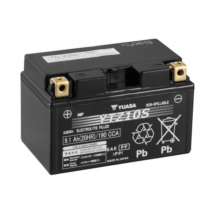 YUASA YTZ10S Battery Maintenance Free Factory Activated