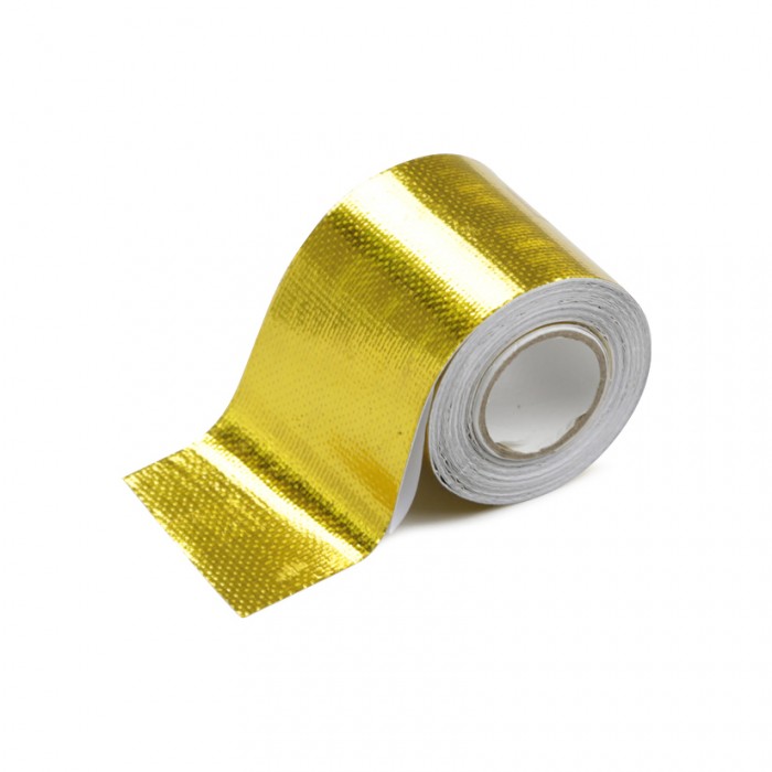 Reflective Automotive Self Adhesive Heat Tape Fibreglass 5M - Gold